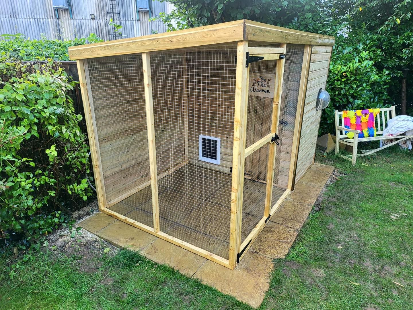 10ft x 6ft Rabbit Shed and Run.