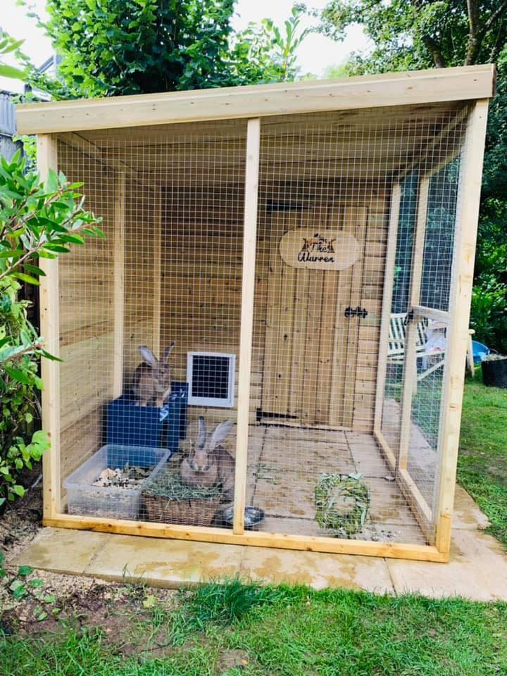 10ft x 6ft Rabbit Shed and Run.