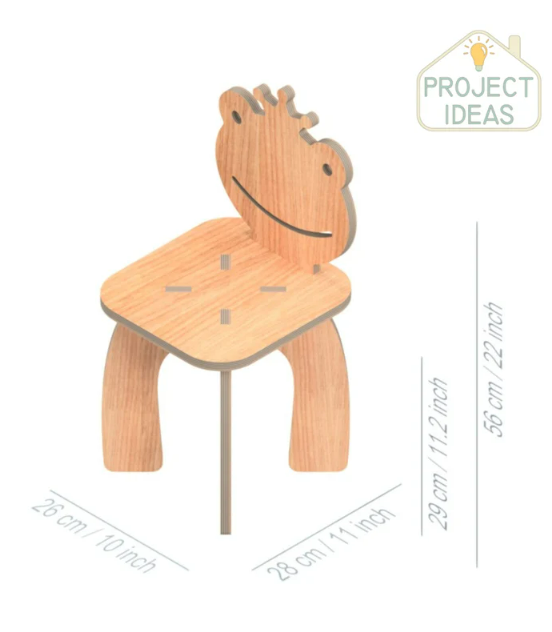 Children's Wooden Animal Chairs