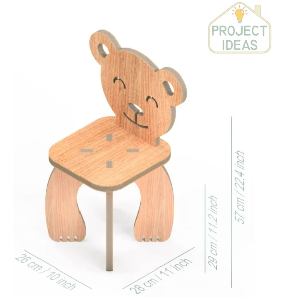 Children's Wooden Animal Chairs