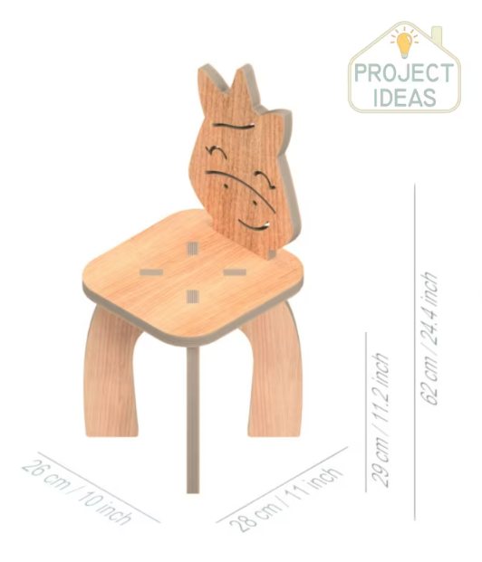 Children's Wooden Animal Chairs