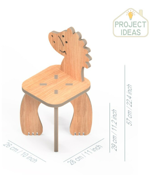 Children's Wooden Animal Chairs