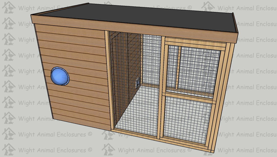 10ft x 6ft Rabbit Shed and Run.