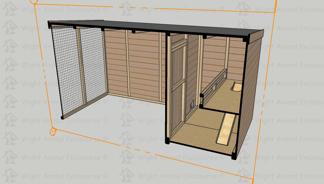 12ft x 6ft Rabbit Shed and Run