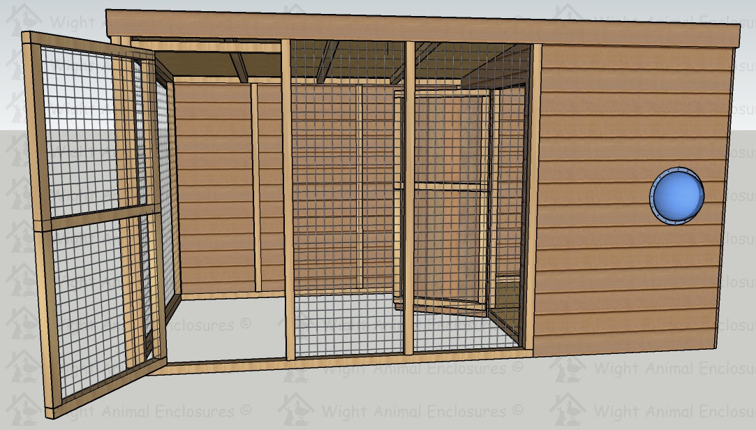 12ft x 6ft Rabbit Shed and Run
