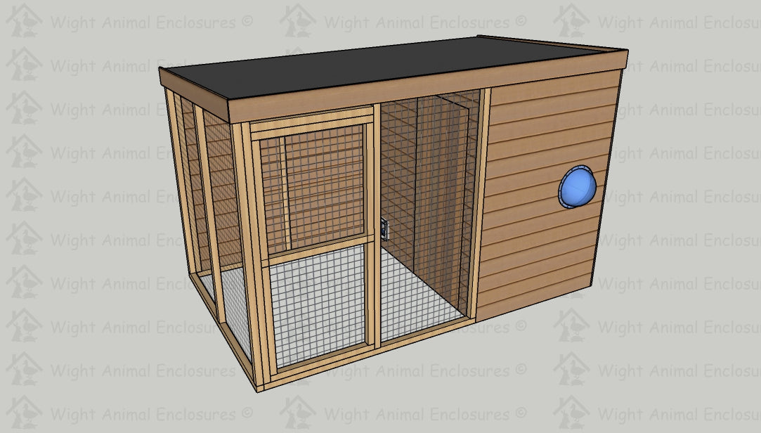 10ft x 6ft Rabbit Shed and Run.