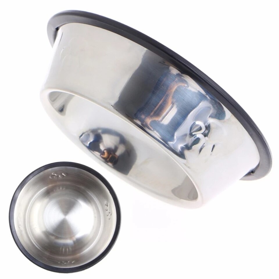 SUPREPET Stainless Steel Non-slip Feeding Bowl For Pets Anti-fall And Anti-bite Dog Bowl And Cat Anti-fall Feeding Bowl