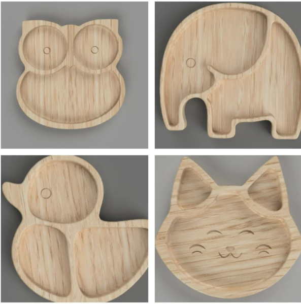 Animal-themed wooden items