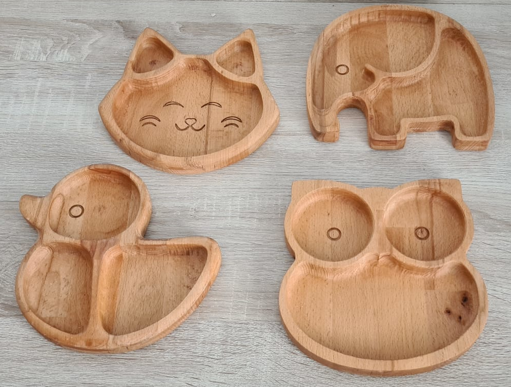 Animal themed Wooden bowls