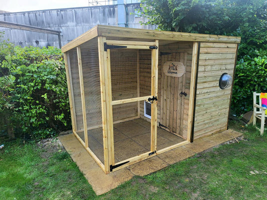 10ft x 6ft Rabbit Shed and Run.